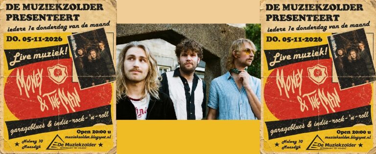 Money & The Man in de Muziekzolder — muziek in Maassluis
